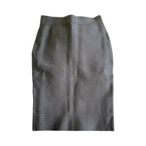 Romeo & Juliet Couture | Black Pull On Bandage Pencil Skirt, Small